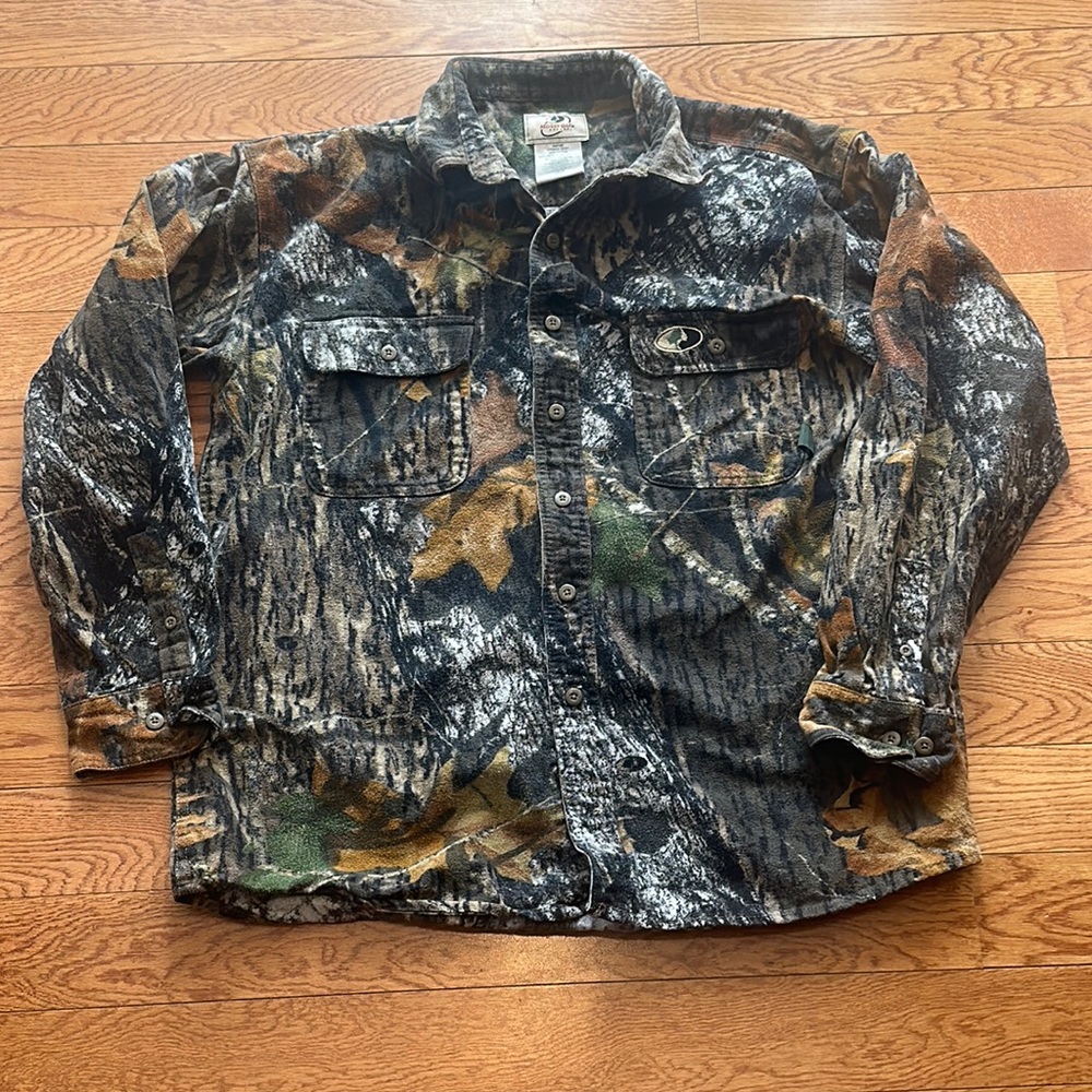 Camo Heavyweight Flannel Button Down Shirt